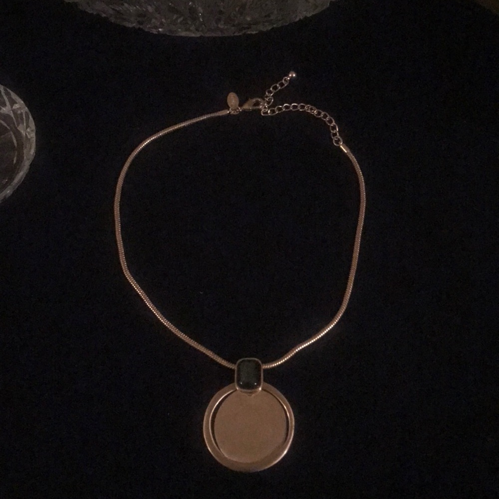 Chico’s ‘Gold’ Hammered Disk Necklace